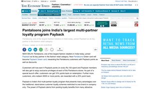 
                            10. Pantaloons joins India's largest multi-partner loyalty program Payback ...