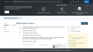 
                            1. pantheon files - Black screen on log in - elementary OS Stack Exchange