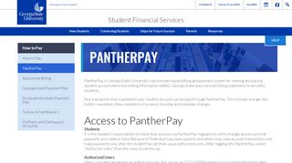 
                            5. PantherPay - Student Financial Services - Financial Aid - Georgia ...