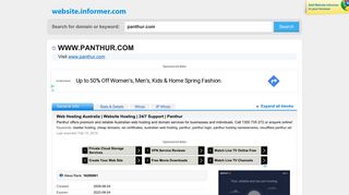 
                            11. panthur.com at WI. Web Hosting Australia | Website Hosting | 24/7 ...