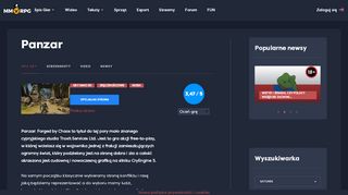 
                            10. Panzar | Darmowe MMORPG - spis gier MMO, MMOFPS, MMORPG ...