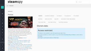 
                            9. Panzar - SteamSpy - All the data and stats about Steam games