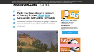 
                            13. Paolo Giordano, il nuovo romanzo «Divorare il cielo» - Corriere.it