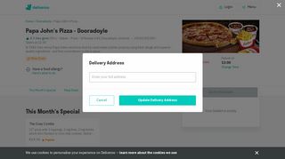 
                            10. Papa John's Pizza delivery from Dooradoyle - Order with Deliveroo