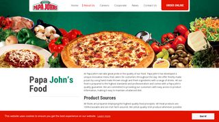 
                            2. Papa John's pizza menu | About Papa John's food