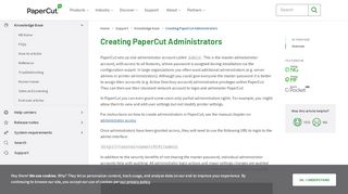 
                            4. PaperCut KB | Creating PaperCut Administrators