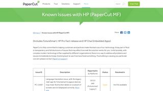 
                            2. PaperCut KB | Known Issues with HP FutureSmart Embedded App ...