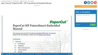 
                            6. PaperCut MF - HP FutureSmart Embedded Manual | manualzz.com