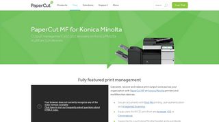 
                            13. PaperCut MF - print, copy and scanning control for Konica Minolta MFDs.