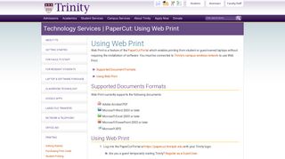 
                            12. PaperCut: Using Web Print | Technology Services - Trinity Washington ...