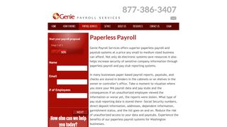 
                            8. Paperless Payroll | Paycheck Services | Genie Payroll Services