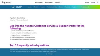 
                            11. PaperPort Support - South Africa | Nuance Australia