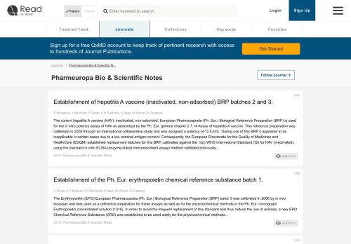 
                            12. Papers in the journal Pharmeuropa Bio & Scientific Notes (Page 3 ...