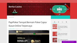 
                            6. PapiPoker Tempat Bermain Poker Capsa Susun Online Terpercaya