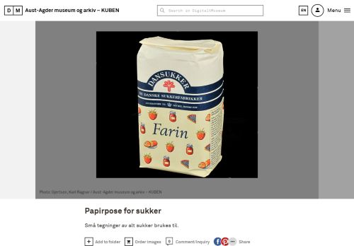 
                            11. Papirpose for sukker - Aust-Agder museum og arkiv – KUBEN ...
