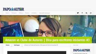 
                            11. Papo de Autor | Amazon vs Clube de Autores | Dica para escritores ...