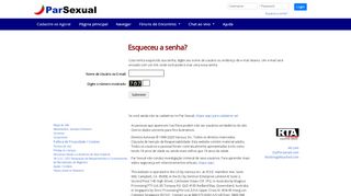 
                            3. Par Sexual - Esqueceu seu login?