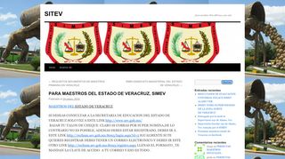 
                            4. PARA MAESTROS DEL ESTADO DE VERACRUZ, SIMEV | SITEV