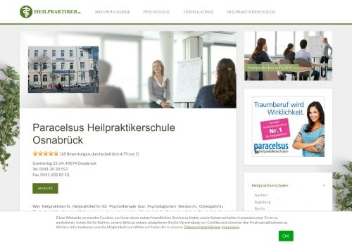 
                            12. Paracelsus Heilpraktikerschule Osnabrück - Osnabrück - Heilpraktiker ...