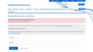 
                            8. Paradise Medical Centre - Portal Login