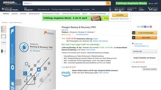 
                            5. Paragon Backup & Recovery PRO: Amazon.de: Software