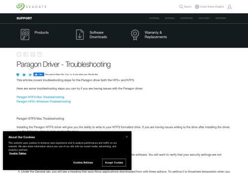 
                            12. Paragon Driver - Troubleshooting | Seagate Support ASEAN
