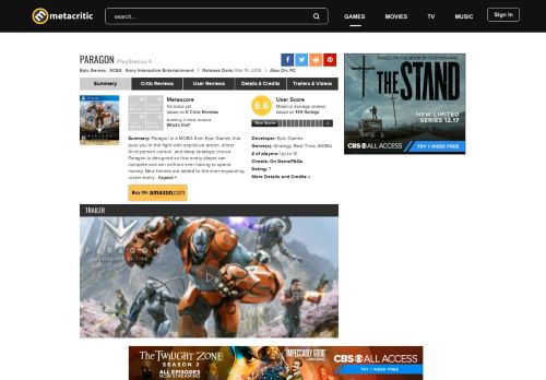 
                            13. Paragon for PlayStation 4 Reviews - Metacritic