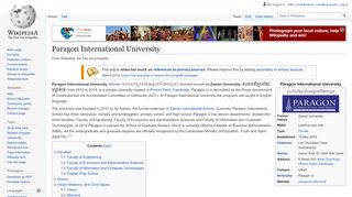 
                            7. Paragon International University - Wikipedia