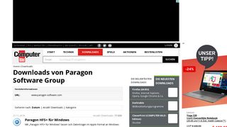 
                            7. Paragon Software Group - Downloads und Programme - COMPUTER ...