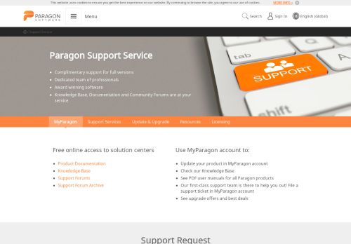 
                            7. Paragon Software Group - Technical Support