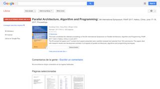 
                            4. Parallel Architecture, Algorithm and Programming: 8th International ...
