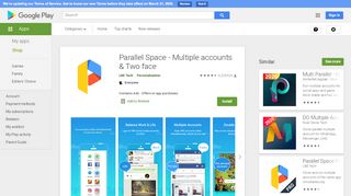 
                            9. Parallel Space - Multiple accounts & Two face - Apps on Google Play