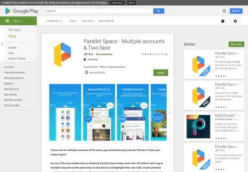 
                            6. Parallel Space－Akun Berganda - Aplikasi di Google Play