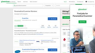 
                            4. Paramedical Examiner Reviews | Glassdoor