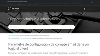 
                            6. Paramètre de configuration de compte email dans un logiciel client ...