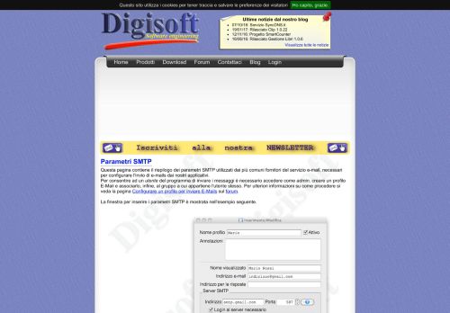 
                            10. Parametri SMTP - Digisoft