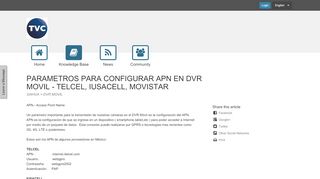 
                            12. parametros para configurar apn en dvr movil - telcel, iusacell, movistar