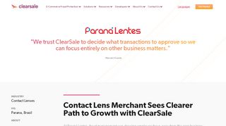 
                            6. Paraná Lentes: A Colorful Vision of International Success - Clearsale