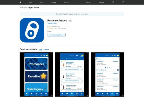 
                            13. Parceiro Ambev na App Store - iTunes - Apple