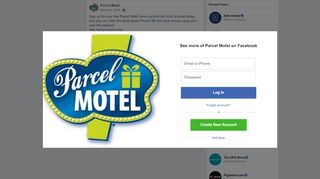 
                            10. Parcel Motel - Sign up for your free Parcel Motel... | Facebook