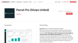 
                            11. Parcel Pro (Shops United) | Apps - Lightspeed