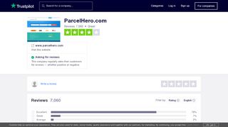 
                            8. ParcelHero.com Reviews | Read Customer Service ... - Trustpilot
