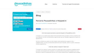 
                            8. Parceria Pousadinhas e Hosped.in | Blog | Pousadinhas