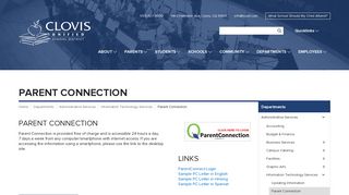 
                            12. Parent Connection - Clovis Unified School District