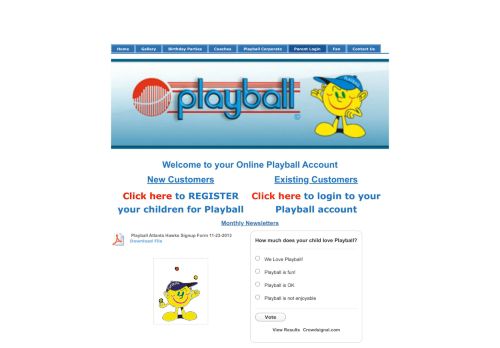 
                            8. Parent Login - Playball in Atlanta - EKidsonline.com