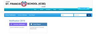 
                            8. Parent Login - St Francis School ICSE