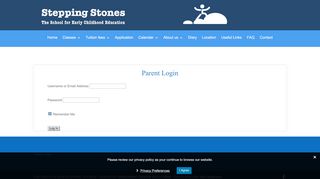 
                            11. Parent Login | Stepping Stones