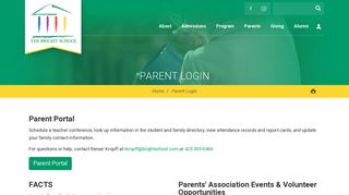 
                            9. Parent Login | The Bright School