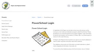 
                            13. Parent Maplewood Login | Pigeon Lake Regional School