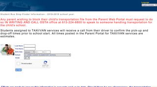 
                            12. Parent Portal - BusPlanner Web - OSTA